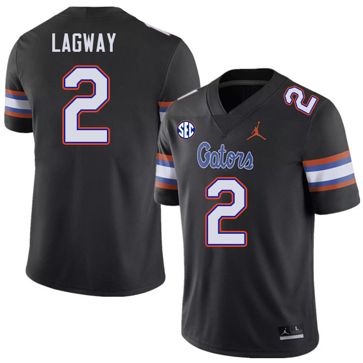 Men #2 DJ Lagway Florida Gators College Football Jerseys Stitched-Black